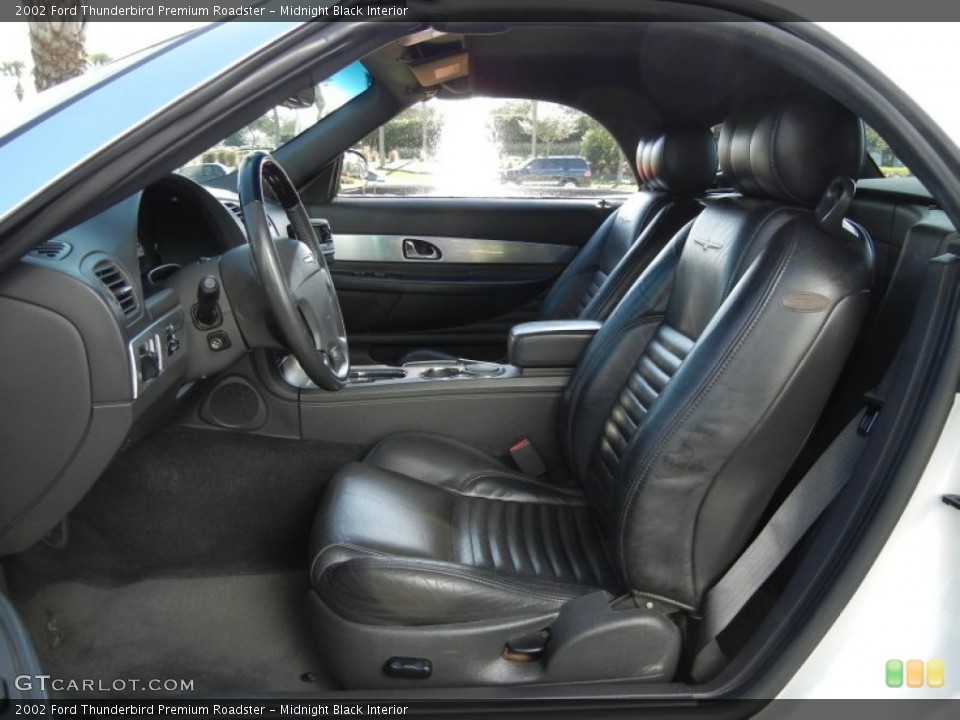 Midnight Black Interior Photo for the 2002 Ford Thunderbird Premium Roadster #58421118