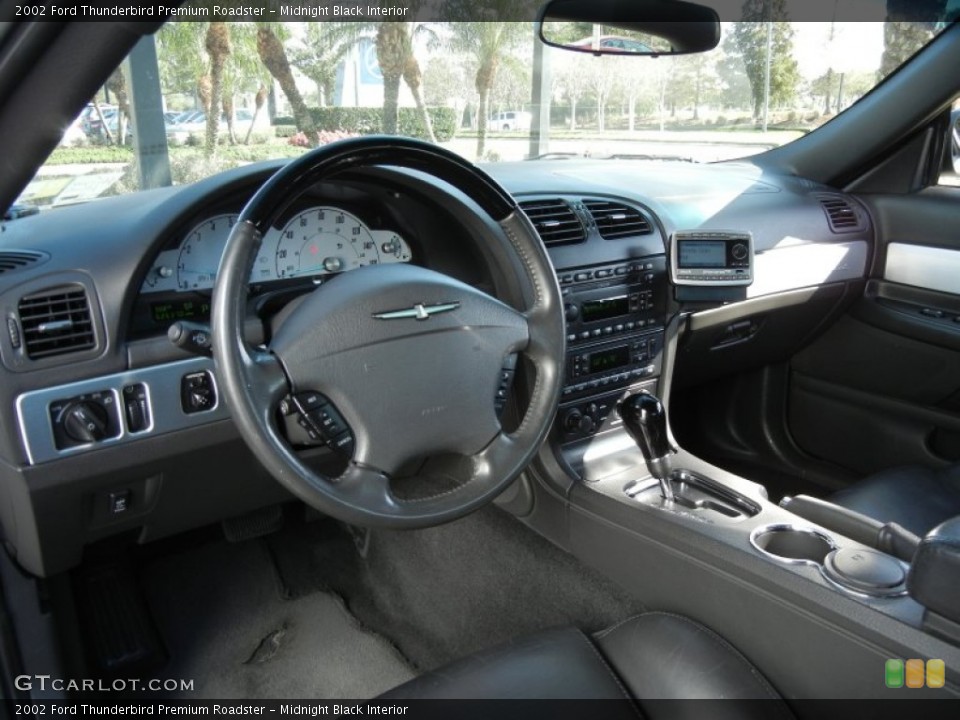 Midnight Black Interior Dashboard for the 2002 Ford Thunderbird Premium Roadster #58421163