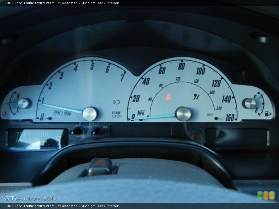 Midnight Black Interior Gauges for the 2002 Ford Thunderbird Premium Roadster #58421172