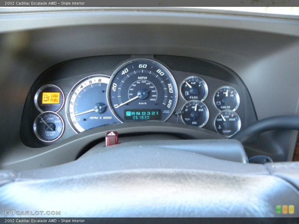 Shale Interior Gauges for the 2002 Cadillac Escalade AWD #58424556