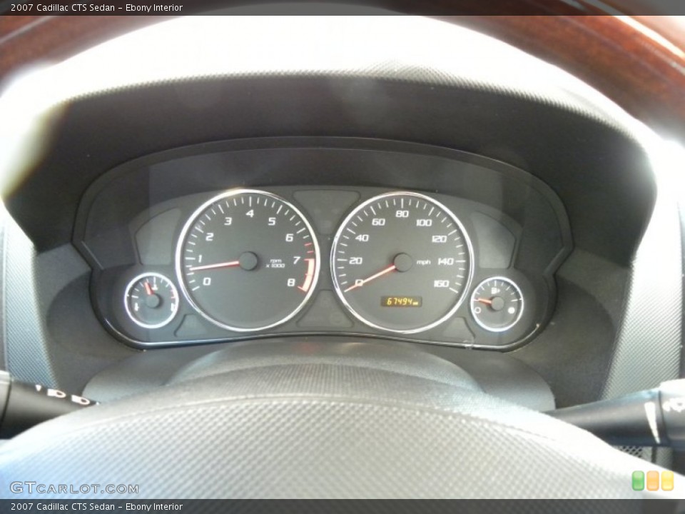 Ebony Interior Gauges for the 2007 Cadillac CTS Sedan #58425252