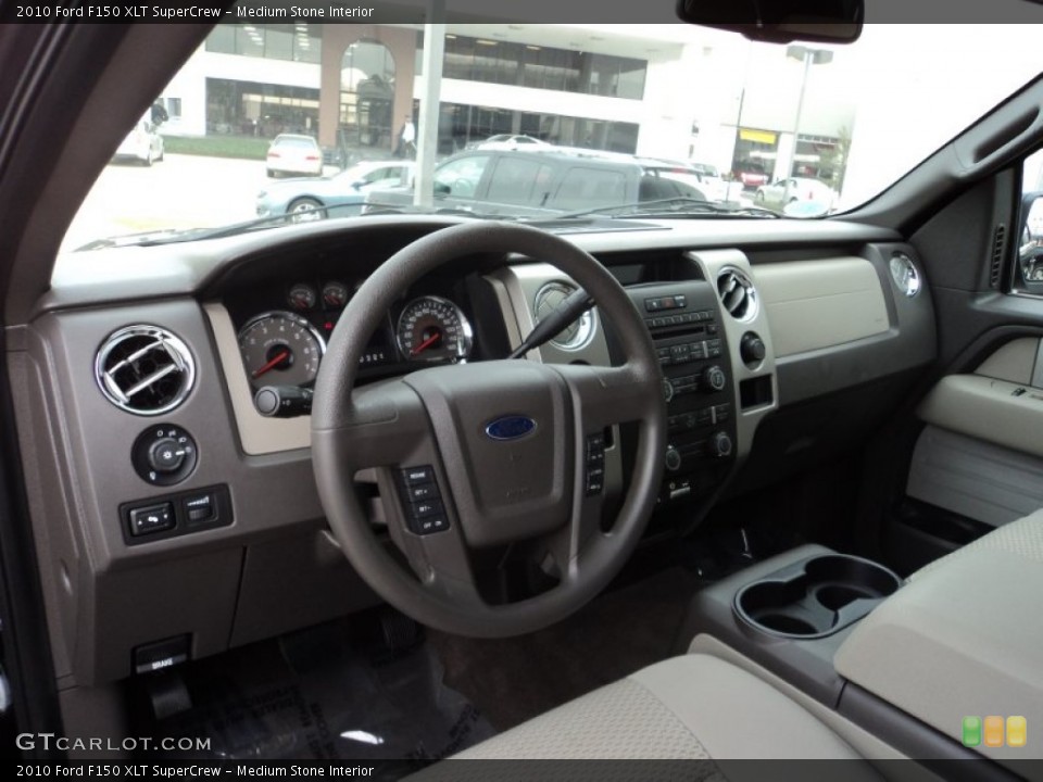 Medium Stone Interior Dashboard for the 2010 Ford F150 XLT SuperCrew #58426263