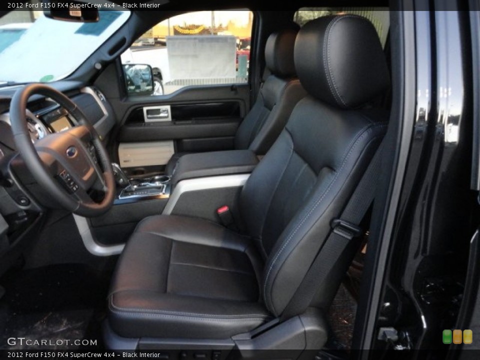 Black Interior Photo for the 2012 Ford F150 FX4 SuperCrew 4x4 #58429461