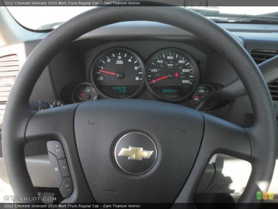 Dark Titanium Interior Steering Wheel for the 2012 Chevrolet Silverado 1500 Work Truck Regular Cab #58431485