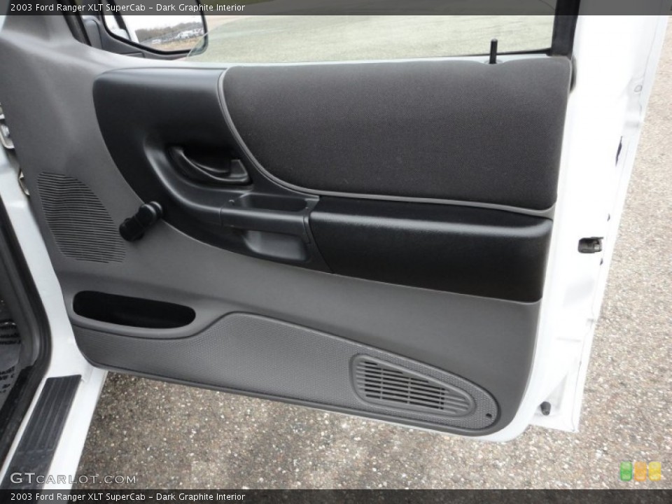 Dark Graphite Interior Door Panel for the 2003 Ford Ranger XLT SuperCab #58432407