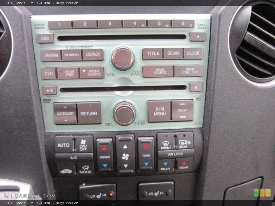 Beige Interior Controls for the 2010 Honda Pilot EX-L 4WD #58434311