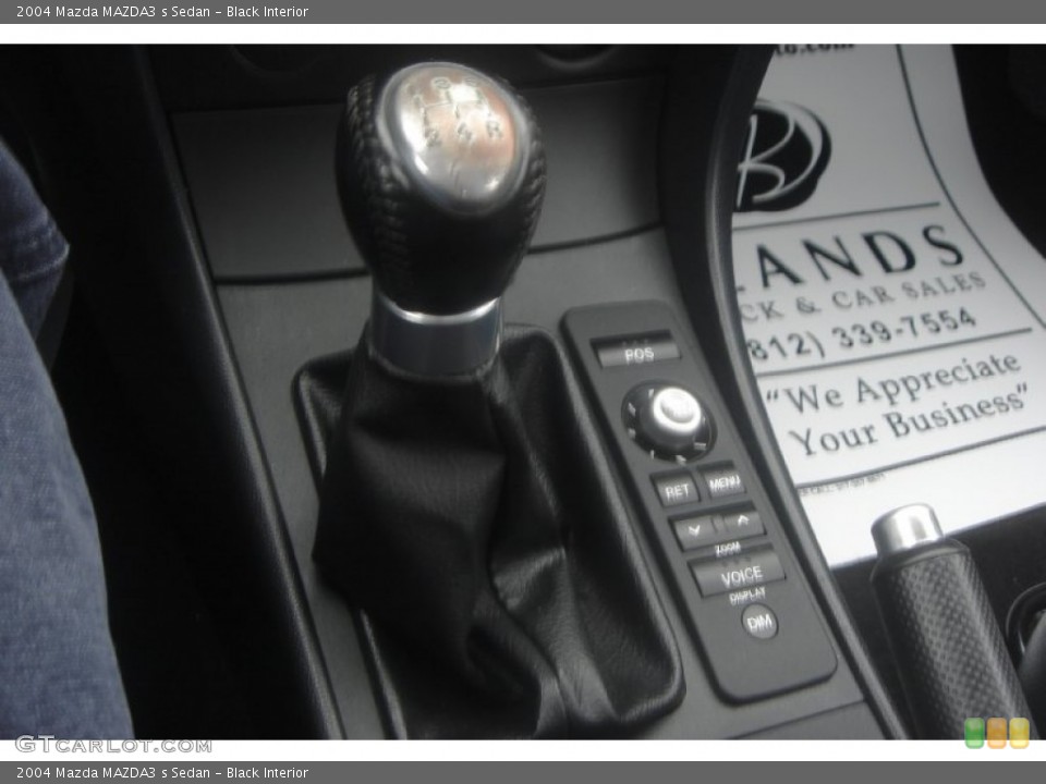 Black Interior Controls for the 2004 Mazda MAZDA3 s Sedan #58434524