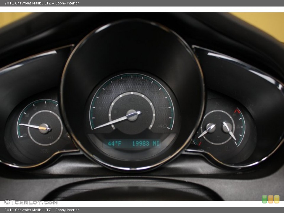 Ebony Interior Gauges for the 2011 Chevrolet Malibu LTZ #58435398