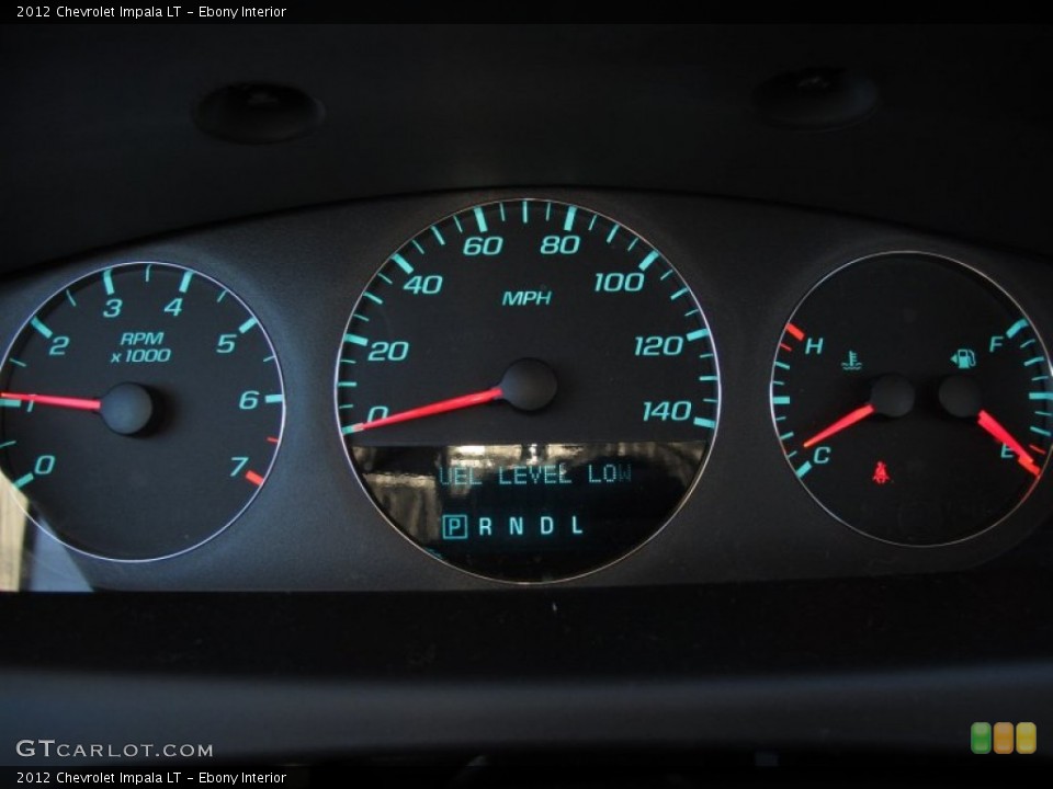 Ebony Interior Gauges for the 2012 Chevrolet Impala LT #58436280