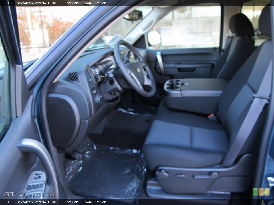 Ebony Interior Photo for the 2012 Chevrolet Silverado 1500 LT Crew Cab #58436574