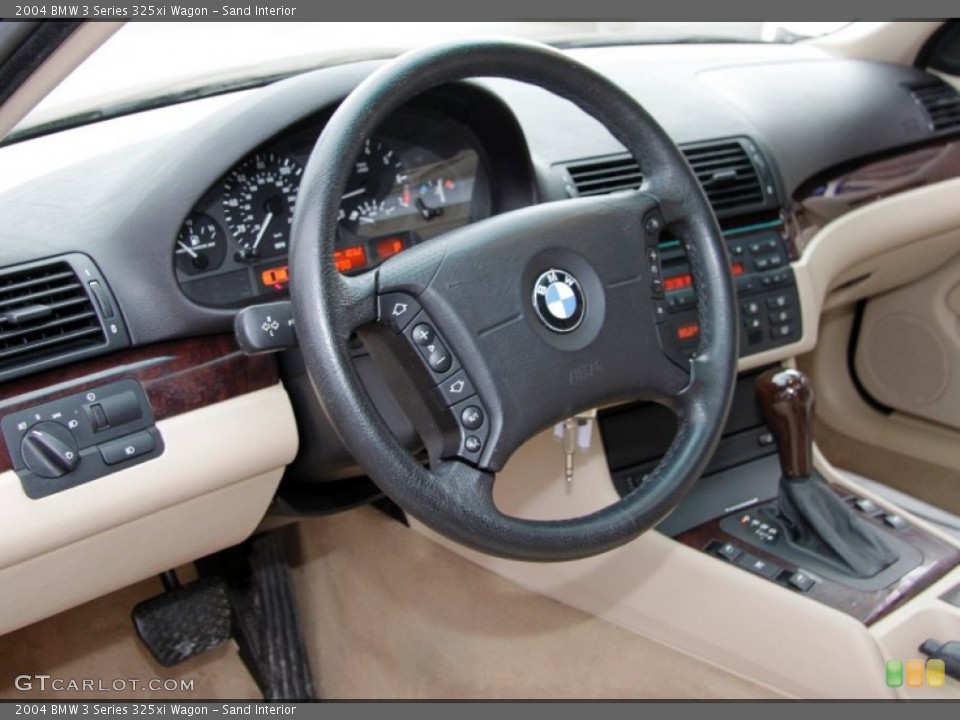 Sand Interior Steering Wheel for the 2004 BMW 3 Series 325xi Wagon #58437288