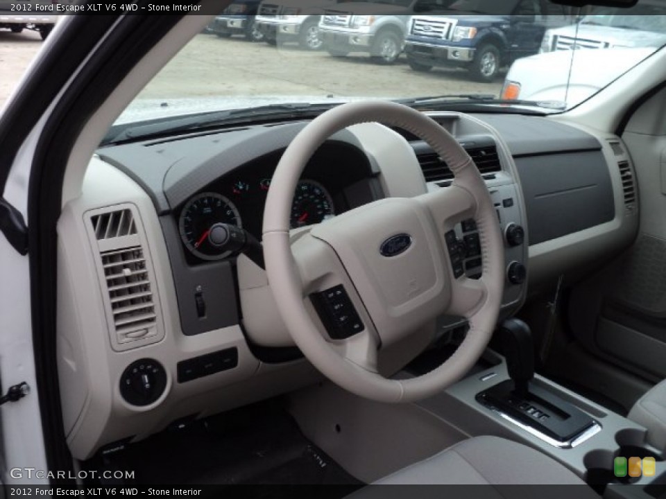 Stone Interior Dashboard for the 2012 Ford Escape XLT V6 4WD #58438635