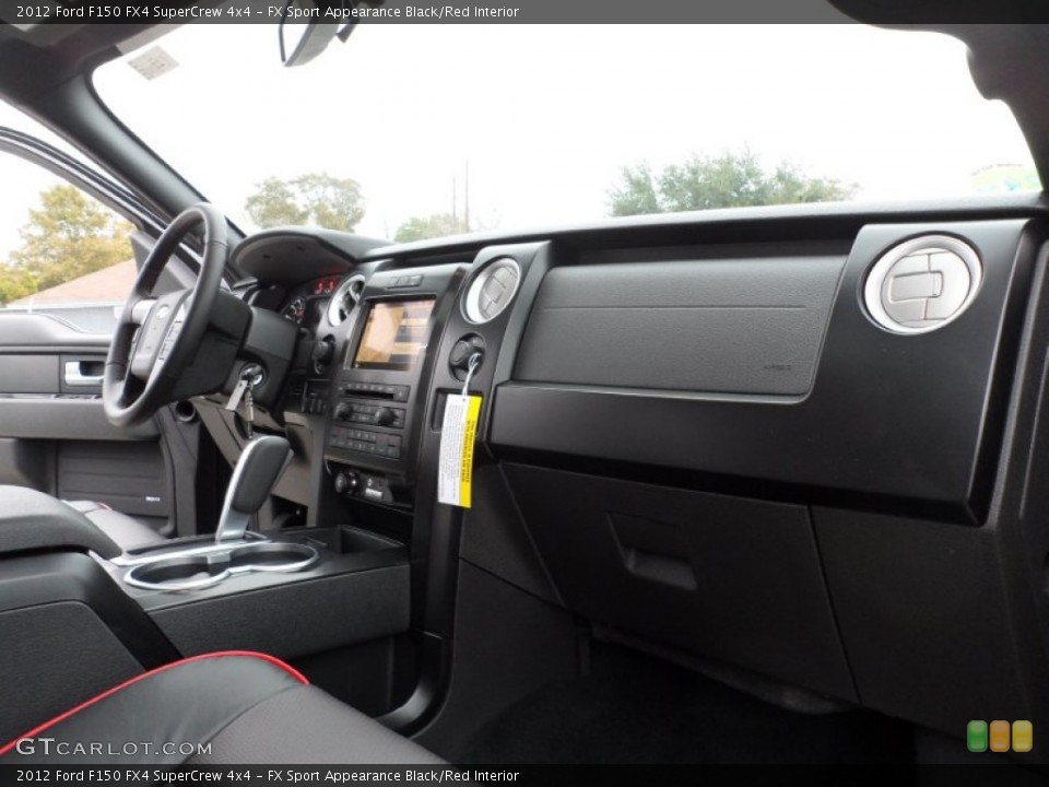 FX Sport Appearance Black/Red Interior Dashboard for the 2012 Ford F150 FX4 SuperCrew 4x4 #58443054