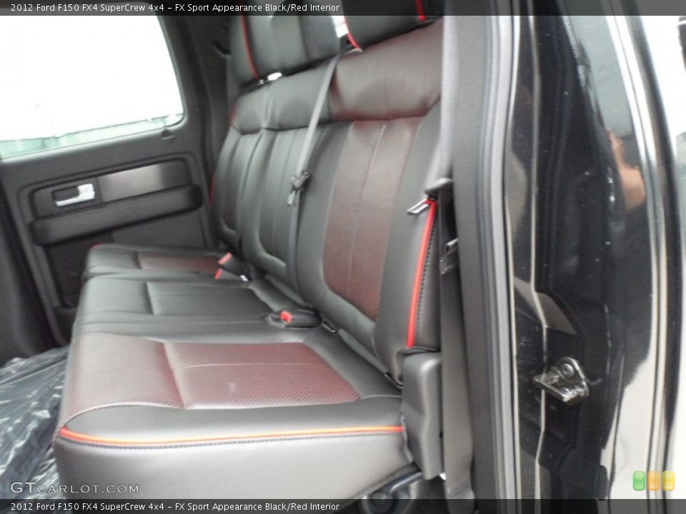 FX Sport Appearance Black/Red Interior Photo for the 2012 Ford F150 FX4 SuperCrew 4x4 #58443060