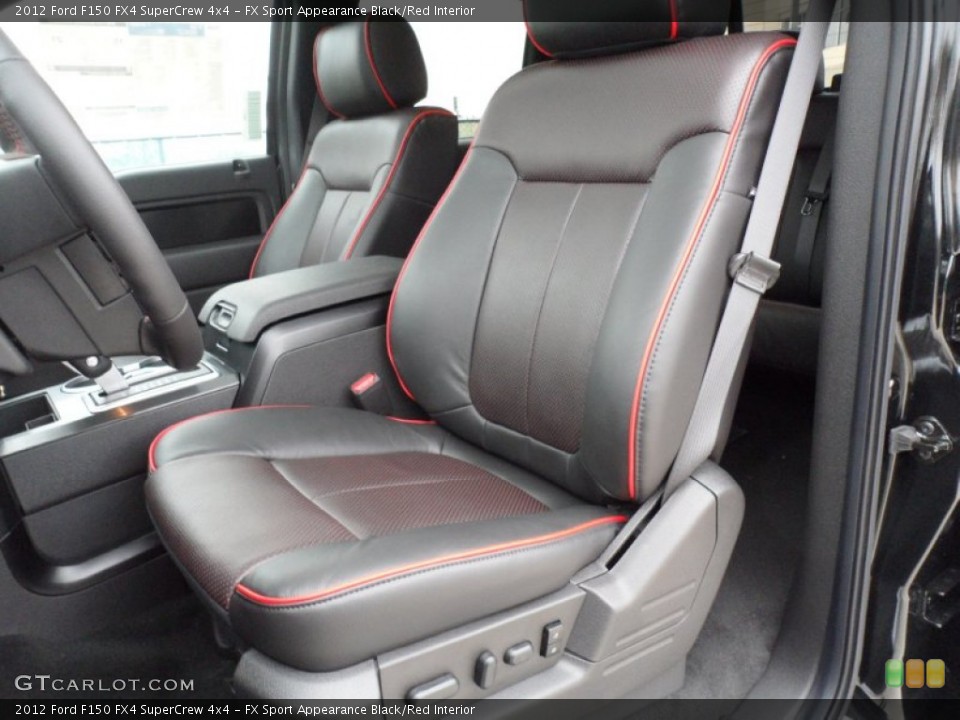 FX Sport Appearance Black/Red Interior Photo for the 2012 Ford F150 FX4 SuperCrew 4x4 #58443069