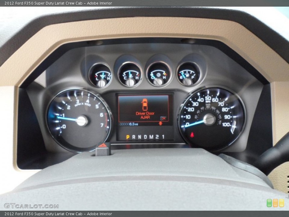 Adobe Interior Gauges for the 2012 Ford F350 Super Duty Lariat Crew Cab #58443591