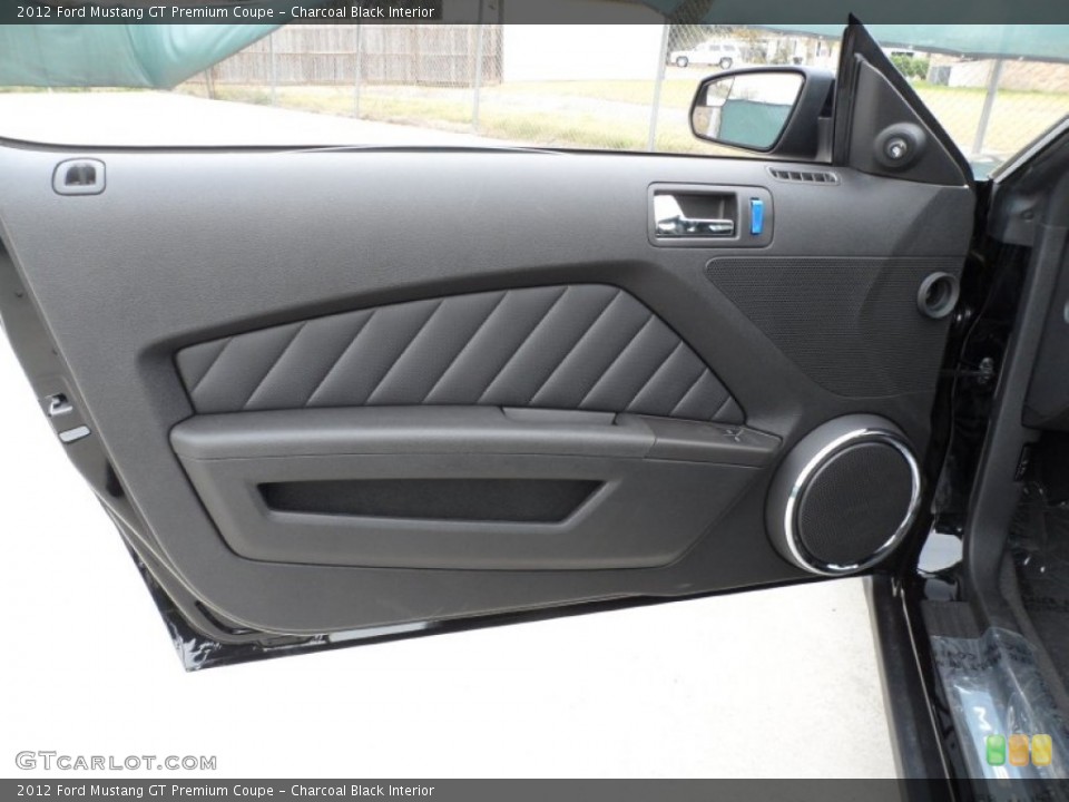 Charcoal Black Interior Door Panel for the 2012 Ford Mustang GT Premium Coupe #58444005