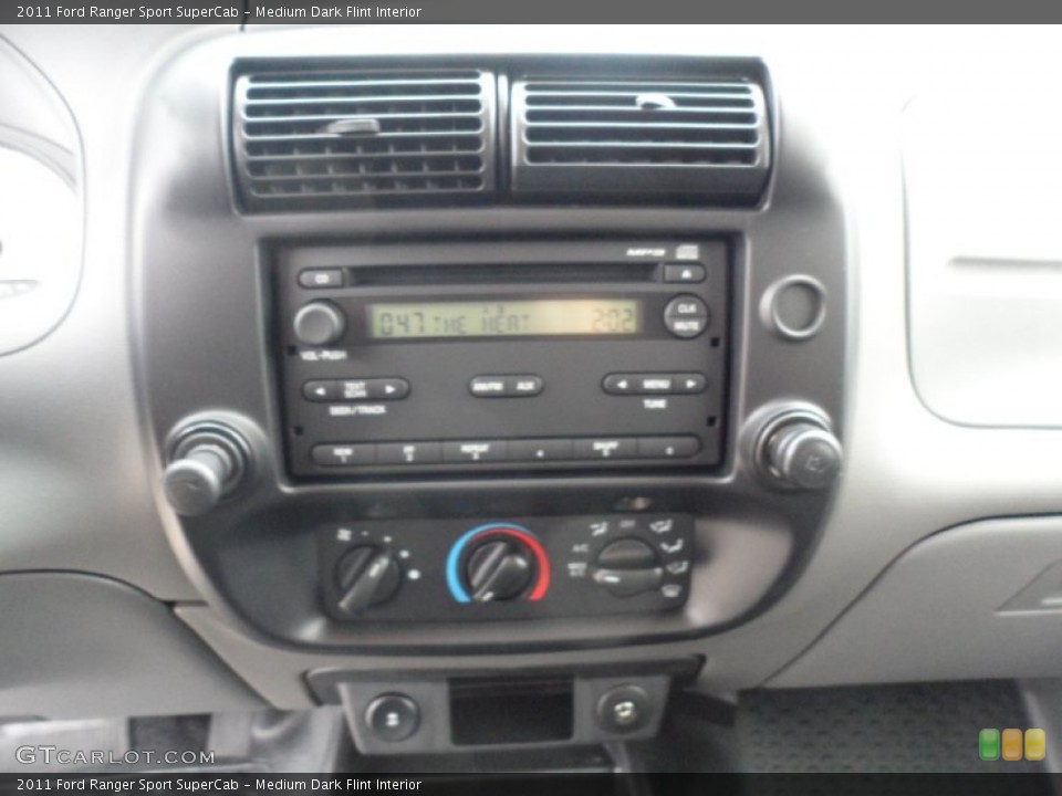 Medium Dark Flint Interior Controls for the 2011 Ford Ranger Sport SuperCab #58444233