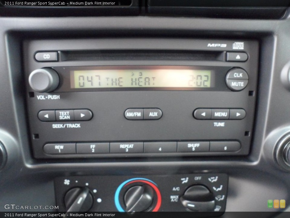 Medium Dark Flint Interior Audio System for the 2011 Ford Ranger Sport SuperCab #58444236