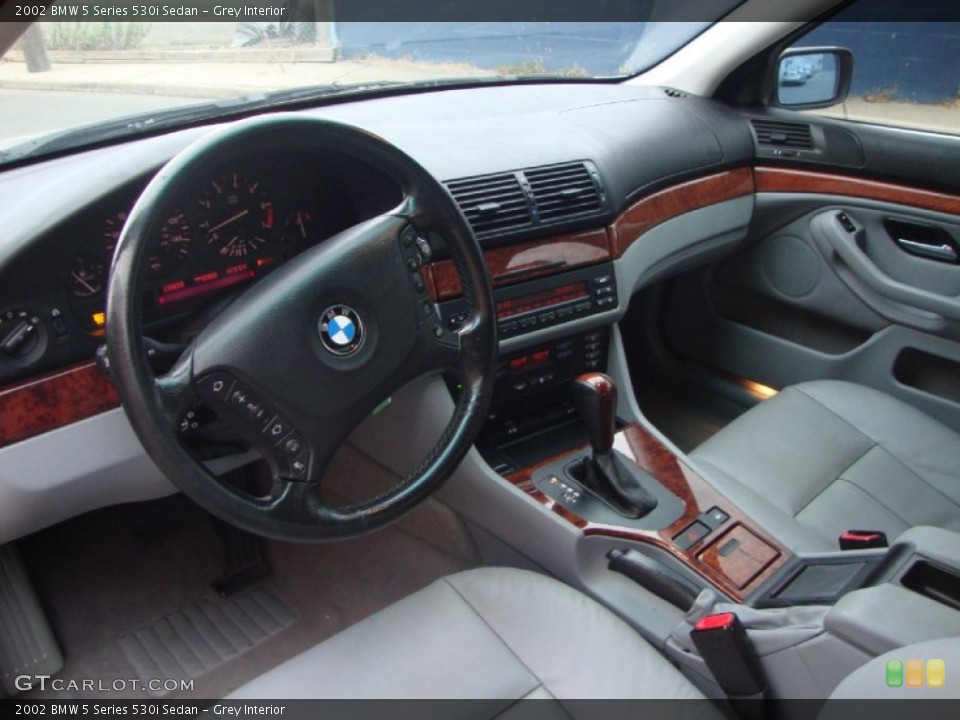 Grey Interior Prime Interior for the 2002 BMW 5 Series 530i Sedan #58444653