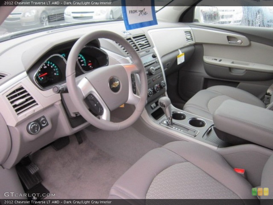 Dark Gray/Light Gray Interior Prime Interior for the 2012 Chevrolet Traverse LT AWD #58450723