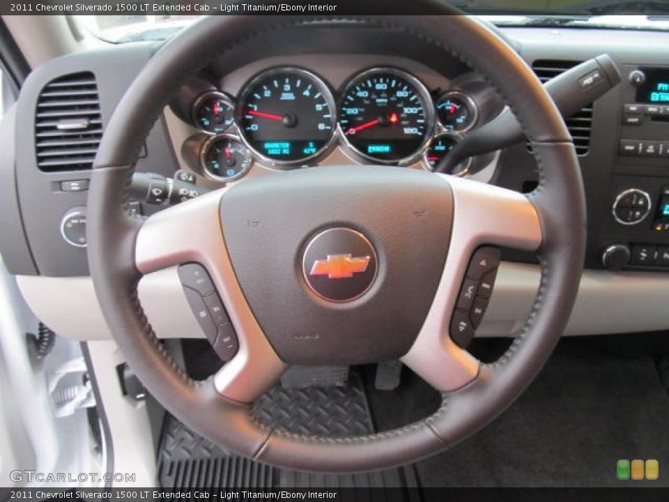Light Titanium/Ebony Interior Steering Wheel for the 2011 Chevrolet Silverado 1500 LT Extended Cab #58451246