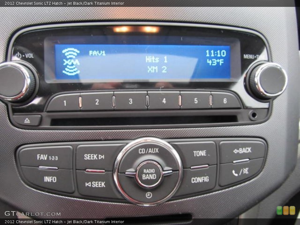Jet Black/Dark Titanium Interior Controls for the 2012 Chevrolet Sonic LTZ Hatch #58451921