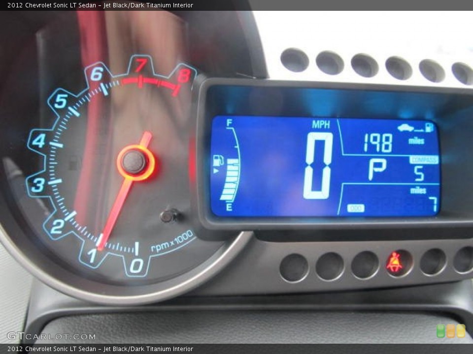 Jet Black/Dark Titanium Interior Gauges for the 2012 Chevrolet Sonic LT Sedan #58452230