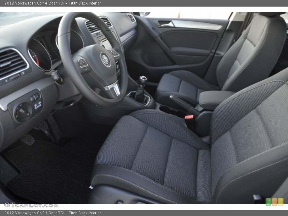 Titan Black Interior Photo for the 2012 Volkswagen Golf 4 Door TDI #58452863