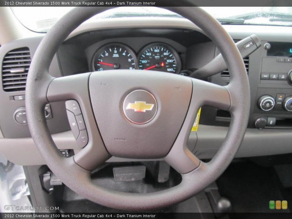 Dark Titanium Interior Steering Wheel for the 2012 Chevrolet Silverado 1500 Work Truck Regular Cab 4x4 #58452954