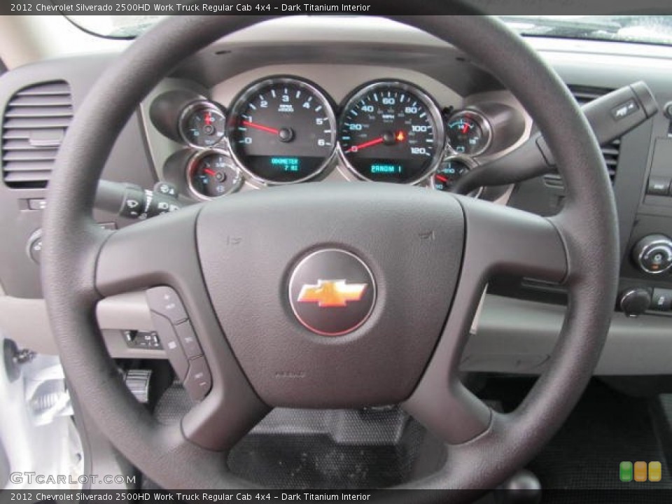 Dark Titanium Interior Steering Wheel for the 2012 Chevrolet Silverado 2500HD Work Truck Regular Cab 4x4 #58453109