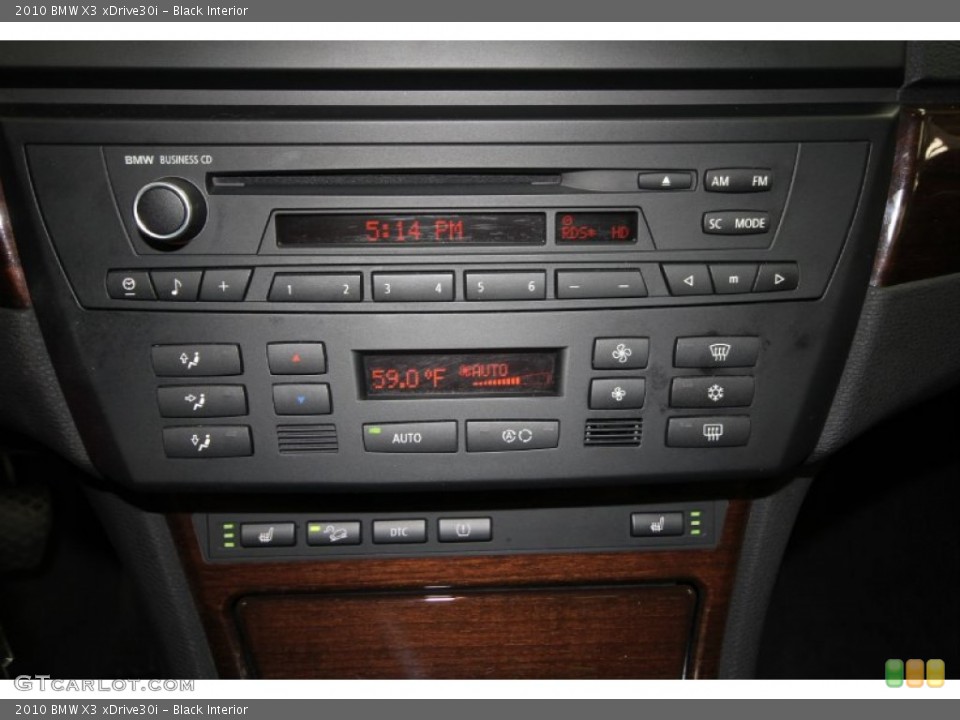 Black Interior Controls for the 2010 BMW X3 xDrive30i #58458314