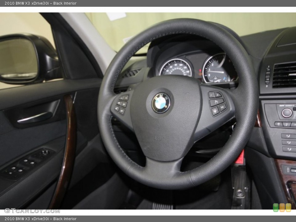Black Interior Steering Wheel for the 2010 BMW X3 xDrive30i #58458410