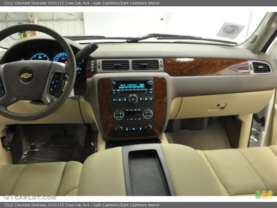 Light Cashmere/Dark Cashmere Interior Dashboard for the 2012 Chevrolet Silverado 1500 LTZ Crew Cab 4x4 #58461293