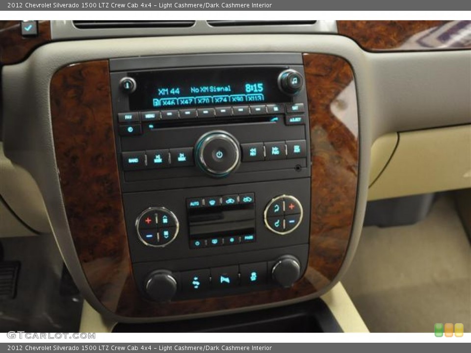 Light Cashmere/Dark Cashmere Interior Controls for the 2012 Chevrolet Silverado 1500 LTZ Crew Cab 4x4 #58461326