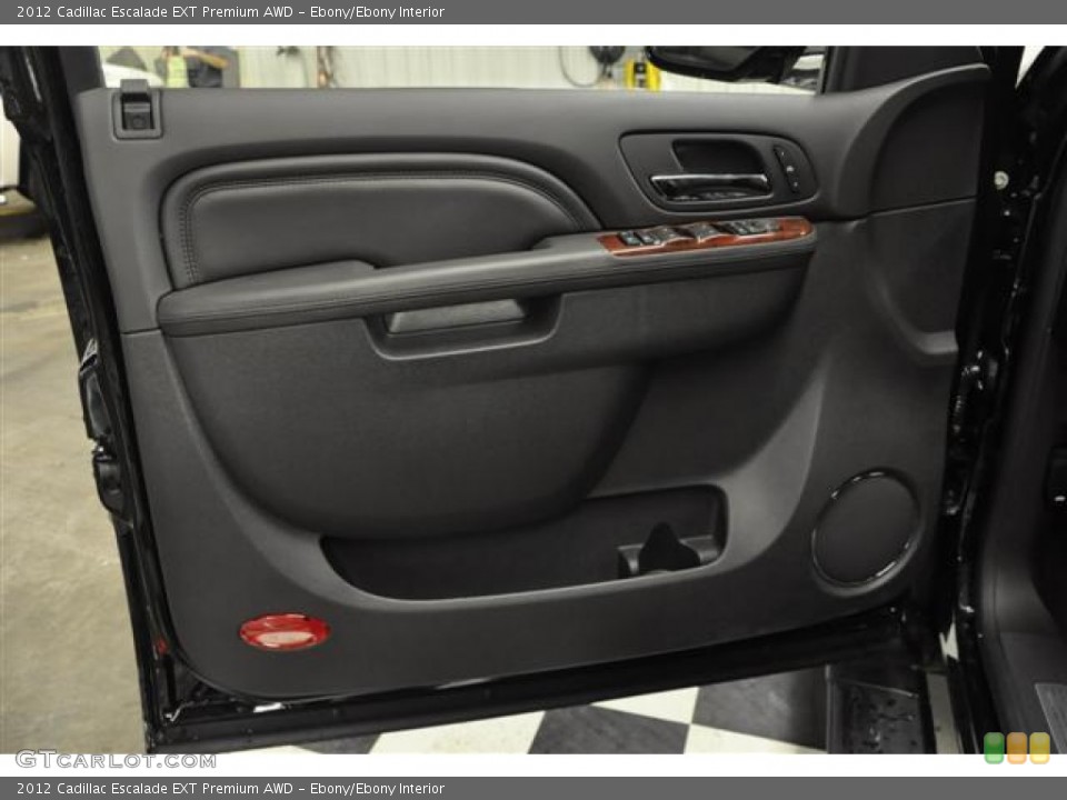 Ebony/Ebony Interior Door Panel for the 2012 Cadillac Escalade EXT Premium AWD #58461447