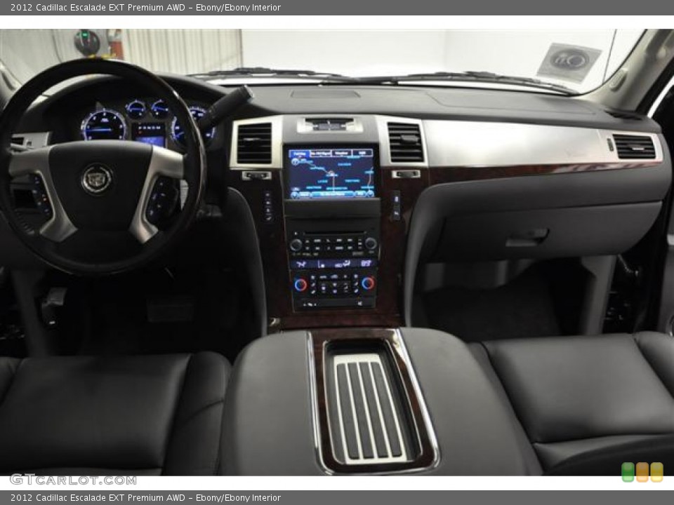 Ebony/Ebony Interior Dashboard for the 2012 Cadillac Escalade EXT Premium AWD #58461497