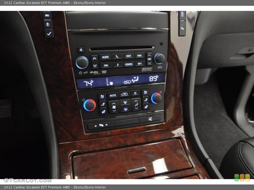 Ebony/Ebony Interior Controls for the 2012 Cadillac Escalade EXT Premium AWD #58461548