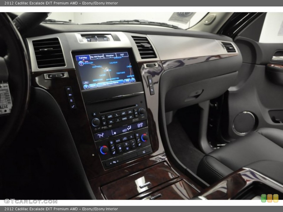 Ebony/Ebony Interior Controls for the 2012 Cadillac Escalade EXT Premium AWD #58461602