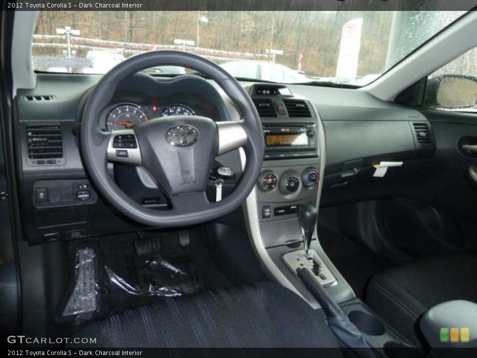 Dark Charcoal Interior Dashboard for the 2012 Toyota Corolla S #58462730