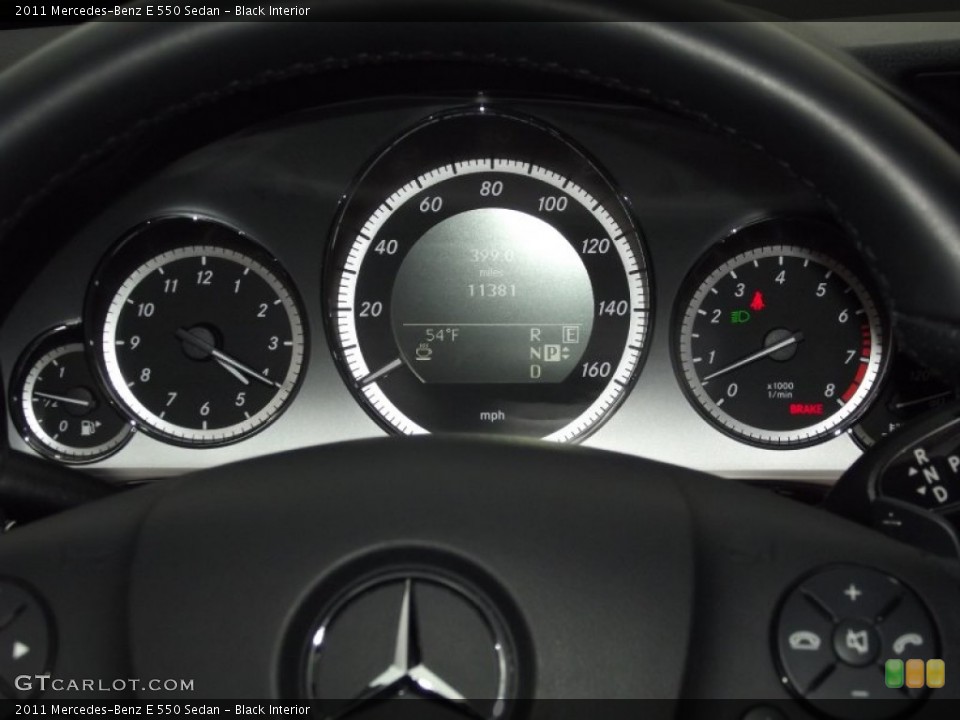 Black Interior Gauges for the 2011 Mercedes-Benz E 550 Sedan #58467408
