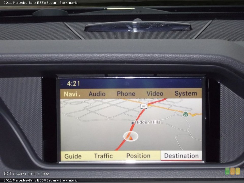 Black Interior Navigation for the 2011 Mercedes-Benz E 550 Sedan #58467423