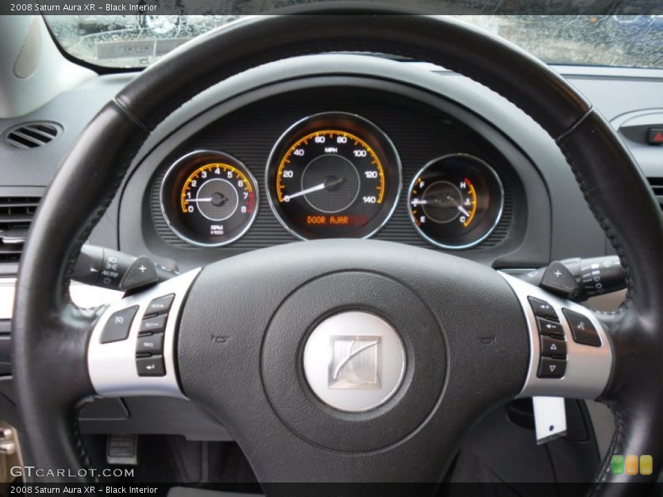 Black Interior Steering Wheel for the 2008 Saturn Aura XR #58469448