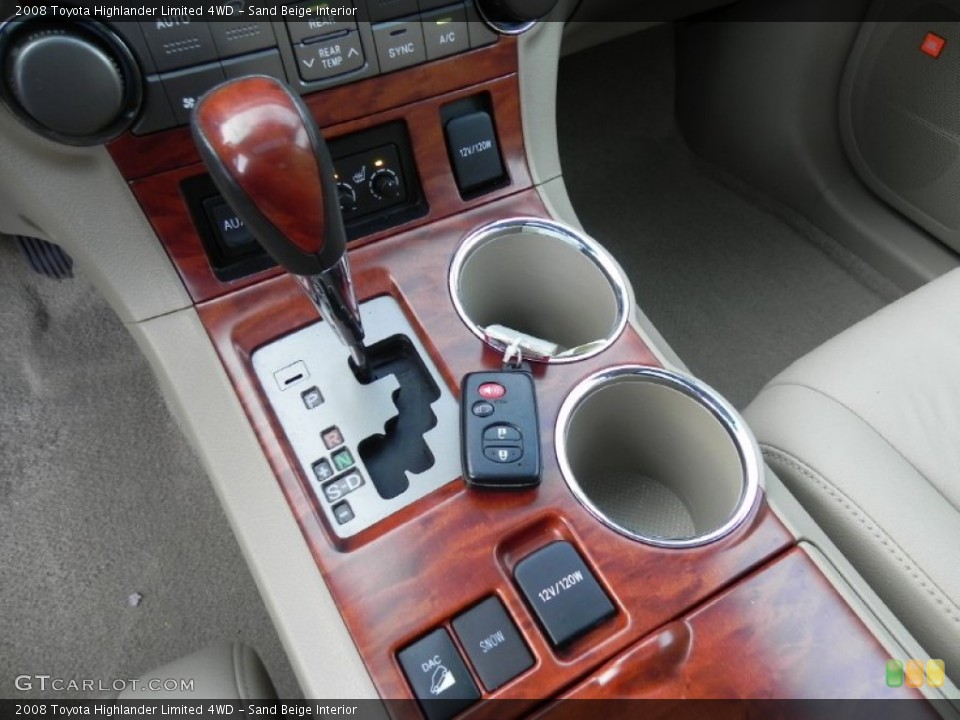 Sand Beige Interior Transmission for the 2008 Toyota Highlander Limited 4WD #58472586
