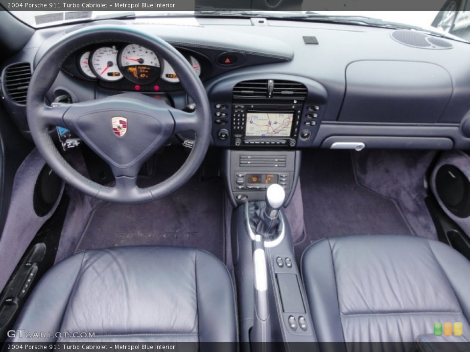 Metropol Blue Interior Dashboard for the 2004 Porsche 911 Turbo Cabriolet #58473066