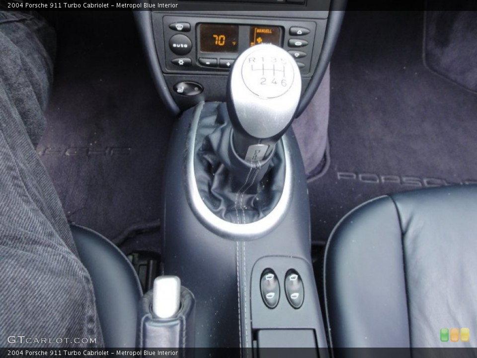 Metropol Blue Interior Transmission for the 2004 Porsche 911 Turbo Cabriolet #58473111