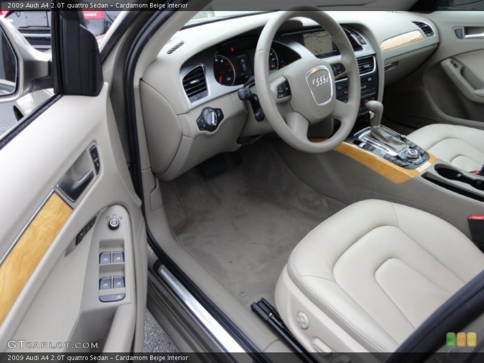 Cardamom Beige Interior Photo for the 2009 Audi A4 2.0T quattro Sedan #58473279