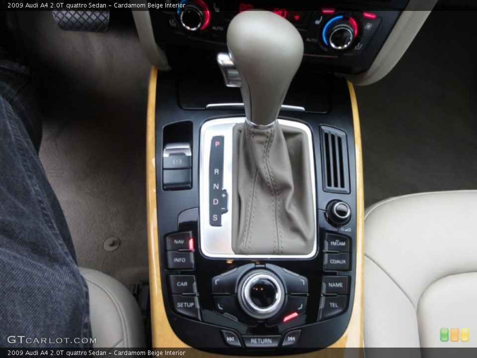 Cardamom Beige Interior Transmission for the 2009 Audi A4 2.0T quattro Sedan #58473509
