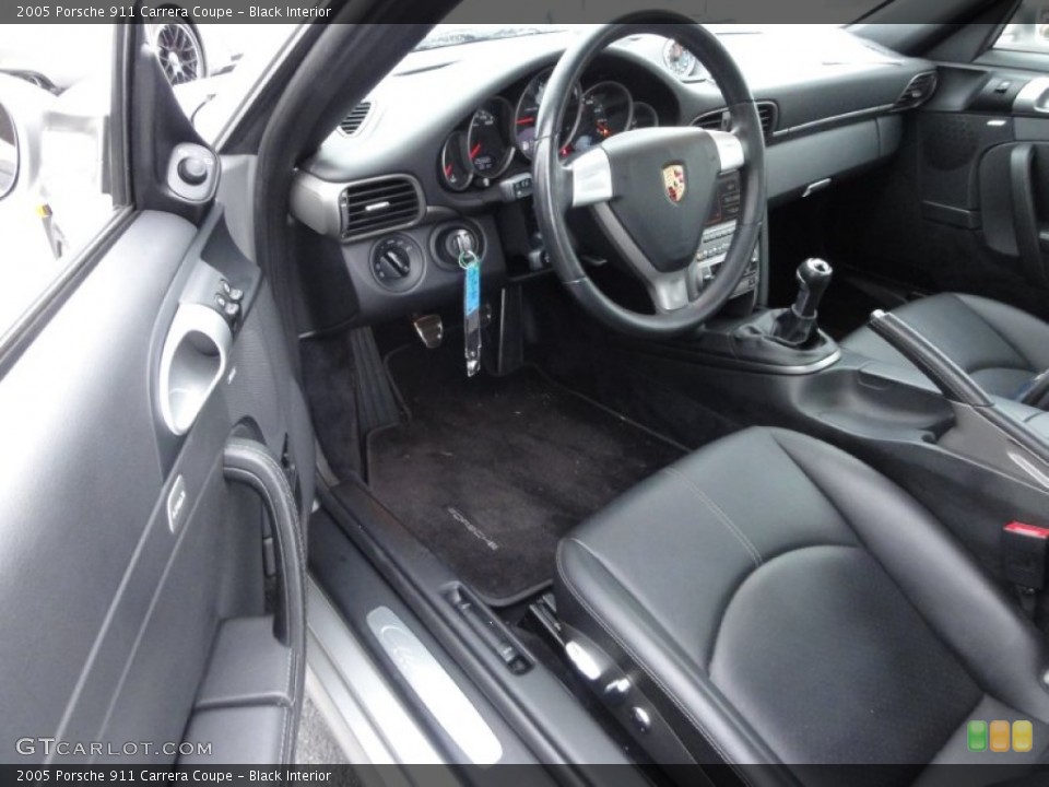 Black Interior Photo for the 2005 Porsche 911 Carrera Coupe #58473645