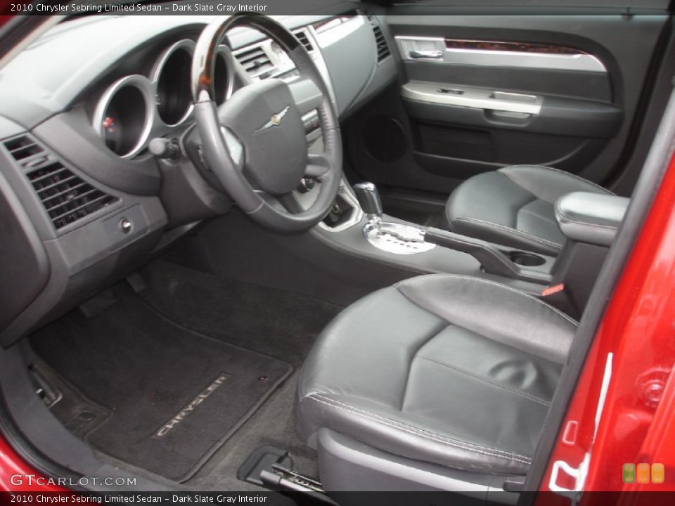 Dark Slate Gray Interior Photo for the 2010 Chrysler Sebring Limited Sedan #58476786